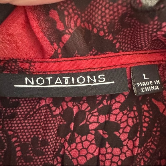 Notations Y2K Whimsical Goth Babydoll Ruffle Shirt Set - Picture 5 of 6